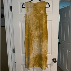 Universal Thread Co. Yellow Tie Dye Maxi Dress